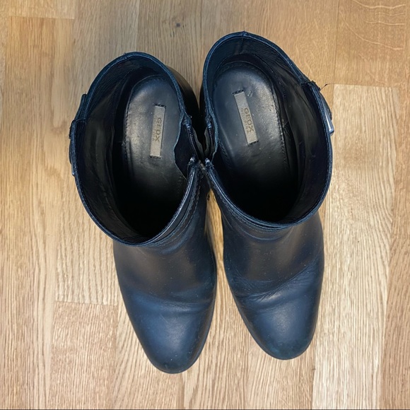 Geox Respira Leather Ankle Boots - Picture 4 of 8